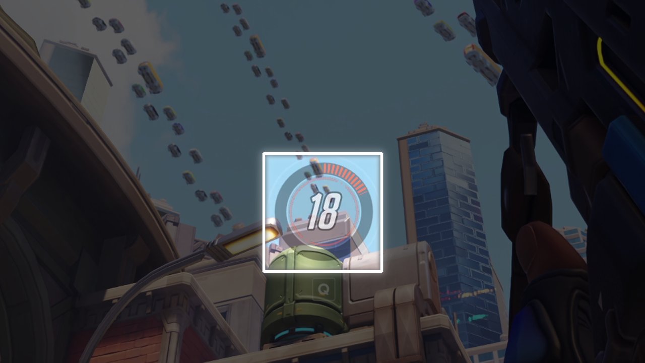 With Prefire: the grenade hit the team at the door and the ult meter reads 18